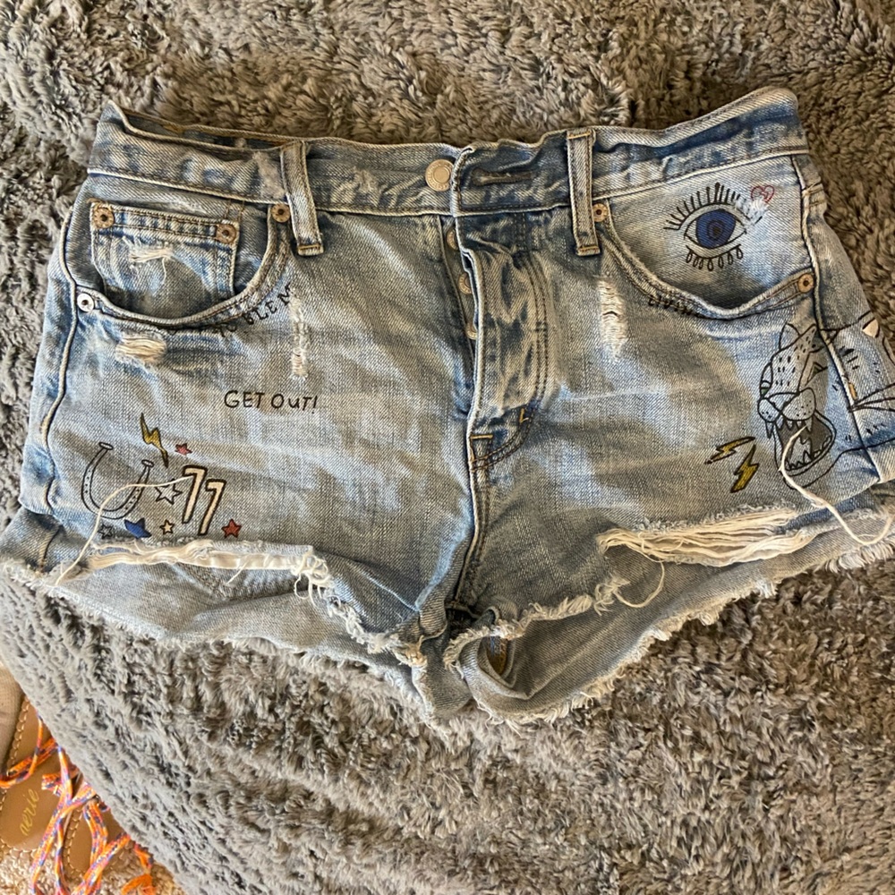 American eagle jean shorts